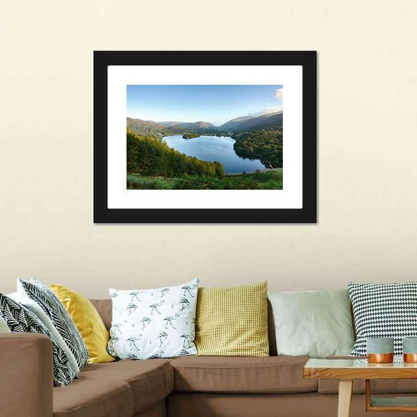 Lake District In England Panoramic Canvas Wall Art-1 Piece-36" x 12"-Tiaracle