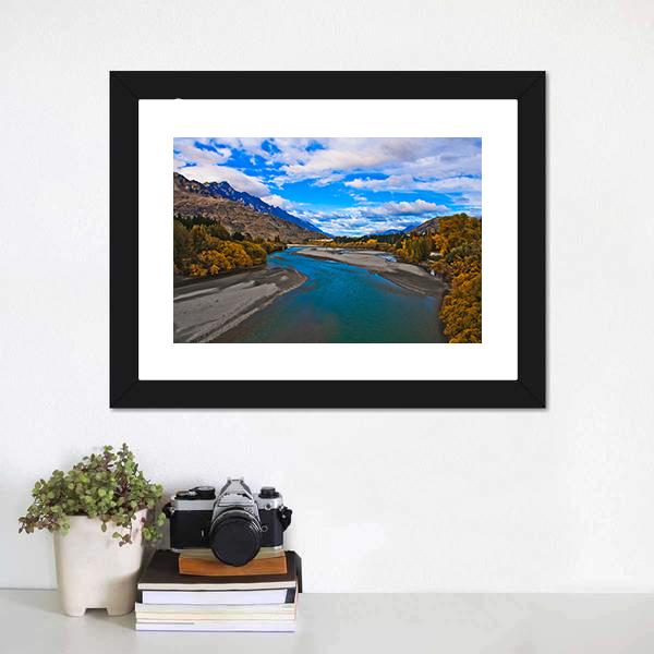 Lake Dunstan Canvas Wall Art-5 Horizontal-Gallery Wrap-22" x 12"-Tiaracle