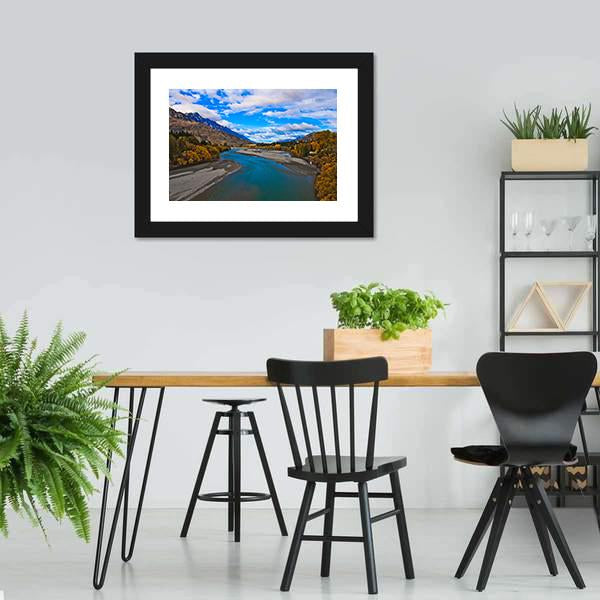 Lake Dunstan Canvas Wall Art-5 Horizontal-Gallery Wrap-22" x 12"-Tiaracle