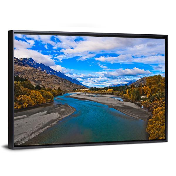 Lake Dunstan Canvas Wall Art-3 Horizontal-Gallery Wrap-25" x 16"-Tiaracle