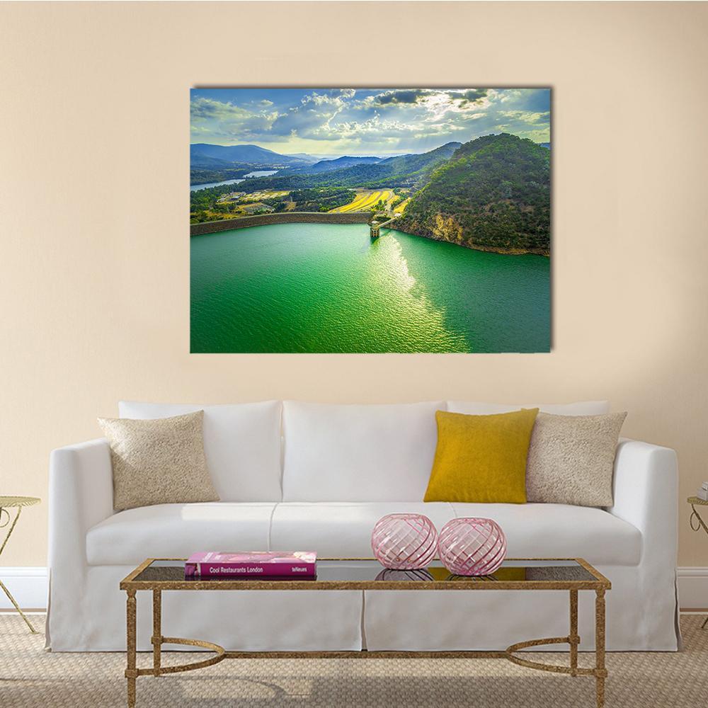 Lake Eildon At Sunset Canvas Wall Art-1 Piece-Gallery Wrap-48" x 32"-Tiaracle