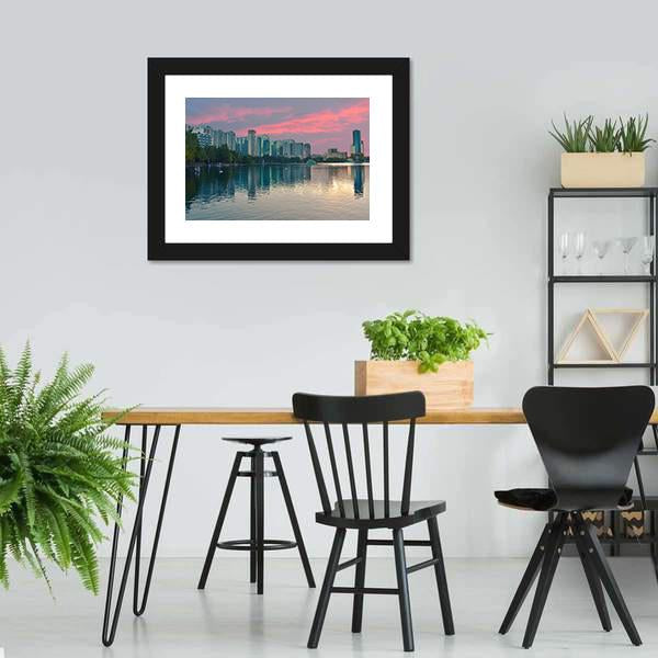 Lake Eola Park Florida Canvas Wall Art-3 Horizontal-Gallery Wrap-25" x 16"-Tiaracle