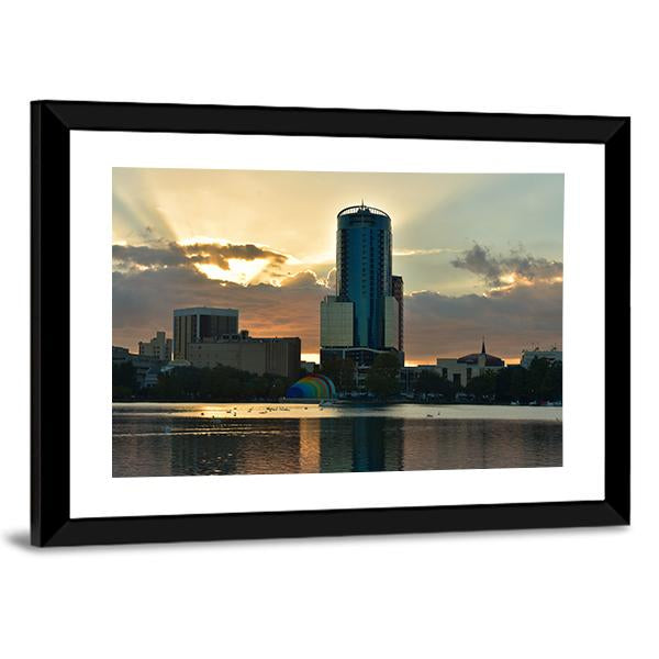 Lake Eola Park Canvas Wall Art-3 Horizontal-Gallery Wrap-25" x 16"-Tiaracle