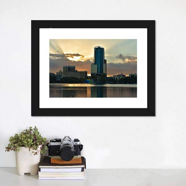 Lake Eola Park Canvas Wall Art-3 Horizontal-Gallery Wrap-25" x 16"-Tiaracle