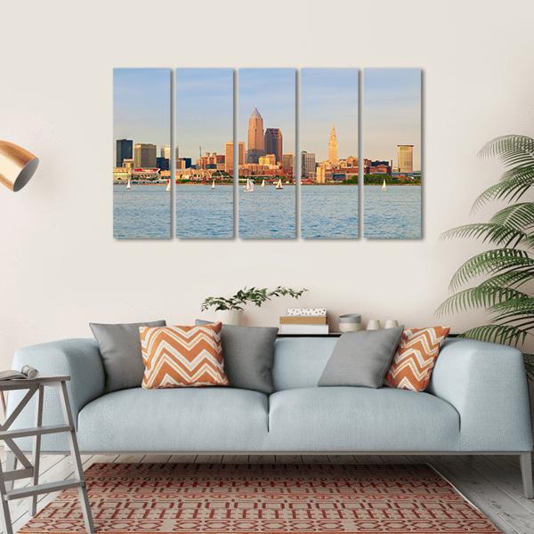 Lake Erie Ohio Canvas Wall Art-5 Horizontal-Gallery Wrap-22" x 12"-Tiaracle