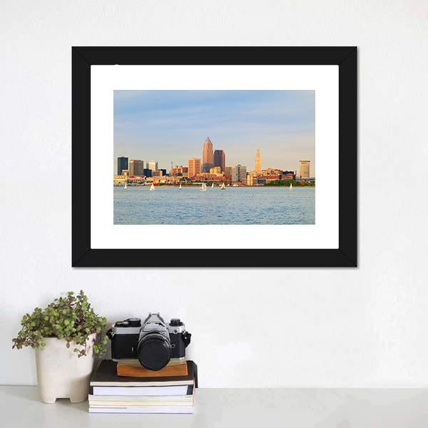 Lake Erie Ohio Panoramic Canvas Wall Art-1 Piece-36" x 12"-Tiaracle