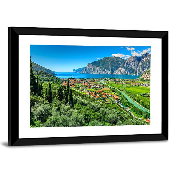 Lake Garda Canvas Wall Art-3 Horizontal-Gallery Wrap-25" x 16"-Tiaracle