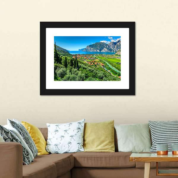 Lake Garda Canvas Wall Art-3 Horizontal-Gallery Wrap-25" x 16"-Tiaracle