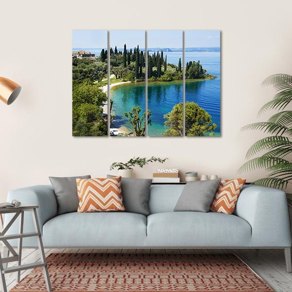 Lake Garda Italy Canvas Wall Art-4 Horizontal-Gallery Wrap-34" x 24"-Tiaracle
