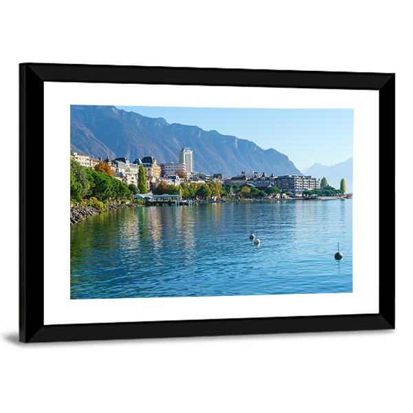 Lake Geneva Canvas Wall Art-3 Horizontal-Gallery Wrap-25" x 16"-Tiaracle