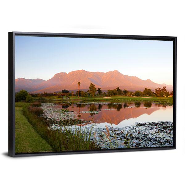 Lake George South Africa Canvas Wall Art-3 Horizontal-Gallery Wrap-25" x 16"-Tiaracle