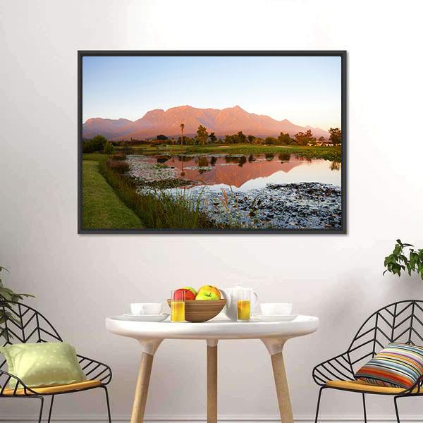 Lake George South Africa Canvas Wall Art-3 Horizontal-Gallery Wrap-25" x 16"-Tiaracle