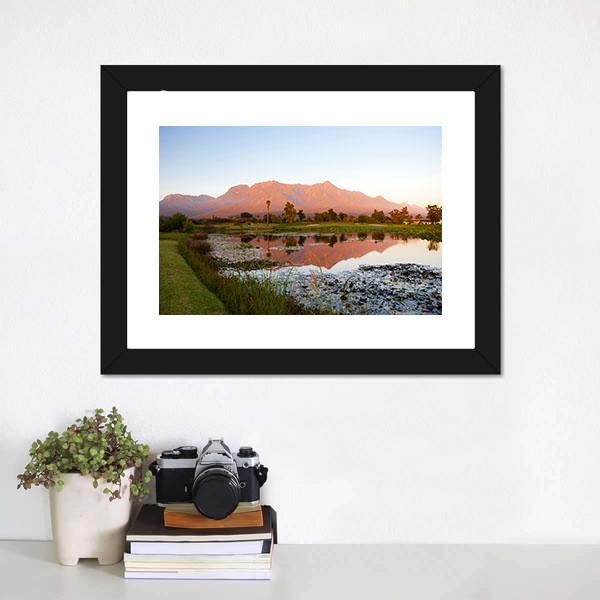 Lake George South Africa Canvas Wall Art-1 Piece-Framed Print-20" x 16"-Tiaracle