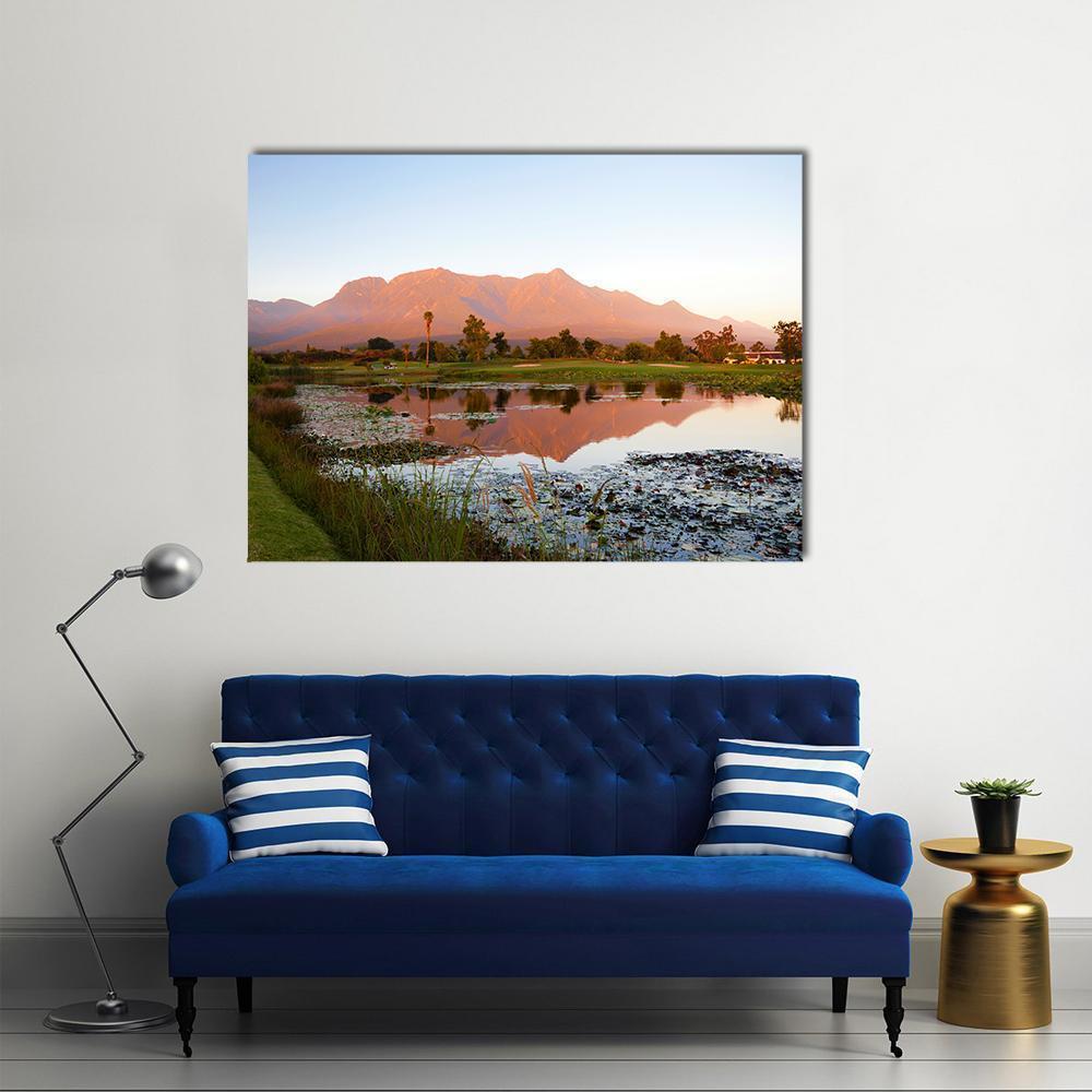 Lake George South Africa Canvas Wall Art-1 Piece-Gallery Wrap-48" x 32"-Tiaracle