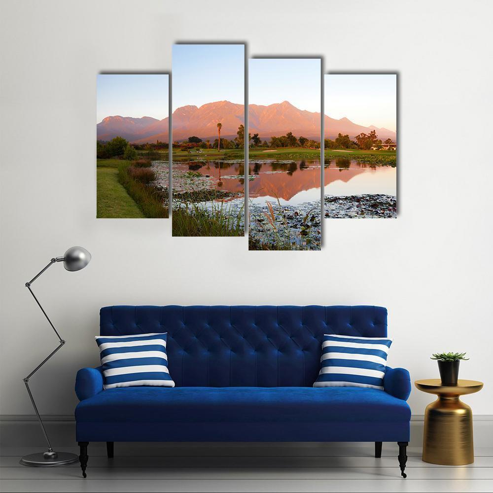 Lake George South Africa Canvas Wall Art-4 Pop-Gallery Wrap-50" x 32"-Tiaracle