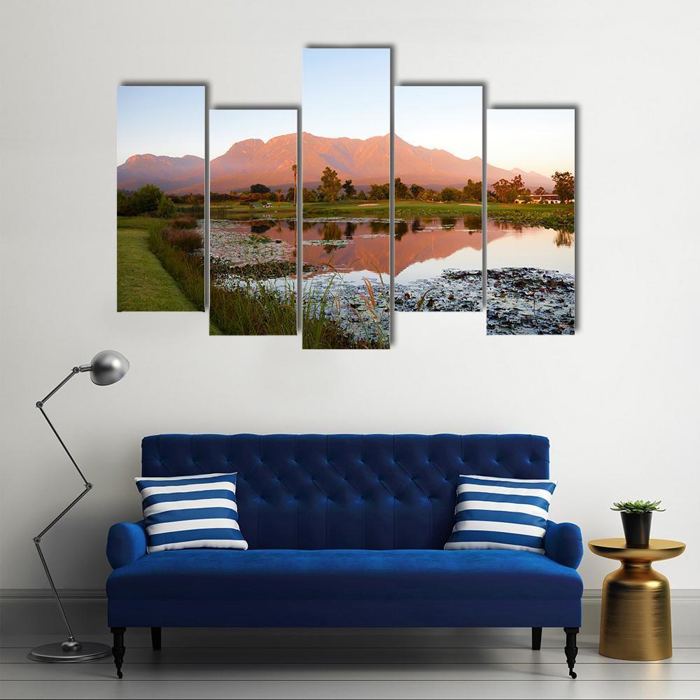 Lake George South Africa Canvas Wall Art-5 Pop-Gallery Wrap-47" x 32"-Tiaracle