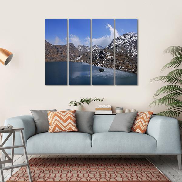 Lake Gosainkunda Canvas Wall Art-4 Horizontal-Gallery Wrap-34" x 24"-Tiaracle