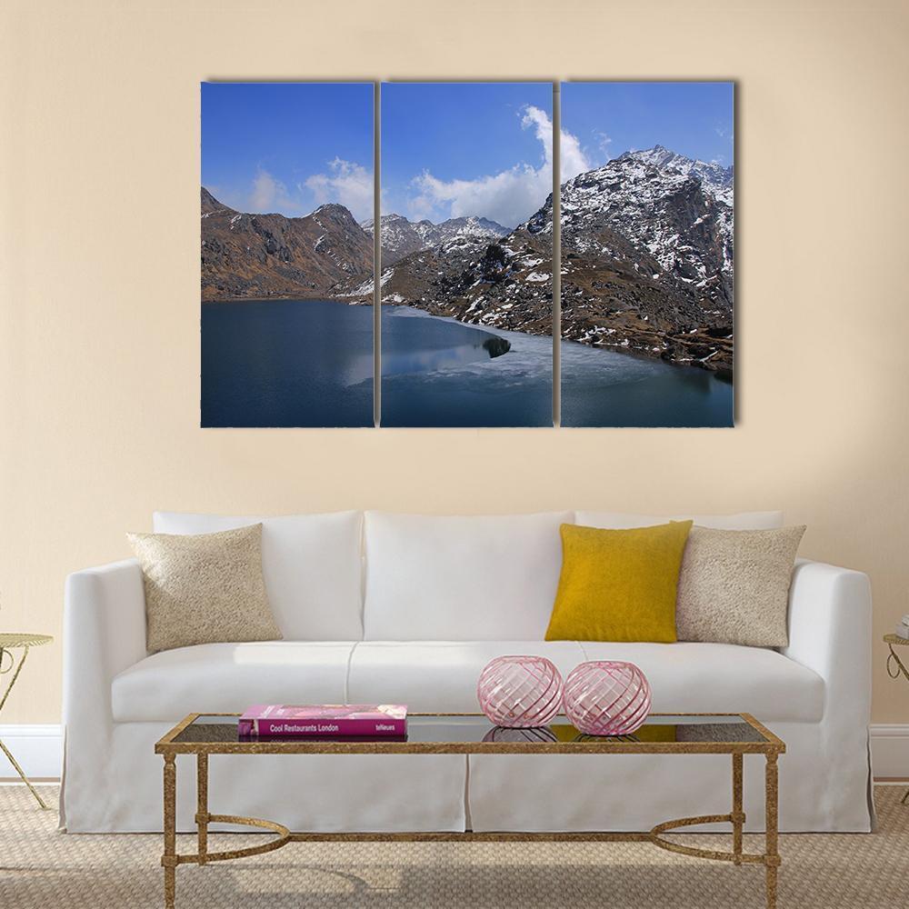Lake Gosainkunda Canvas Wall Art-3 Horizontal-Gallery Wrap-37" x 24"-Tiaracle