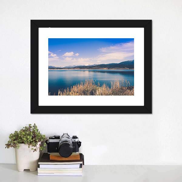 Lake Granby Canvas Wall Art-1 Piece-Framed Print-20" x 16"-Tiaracle