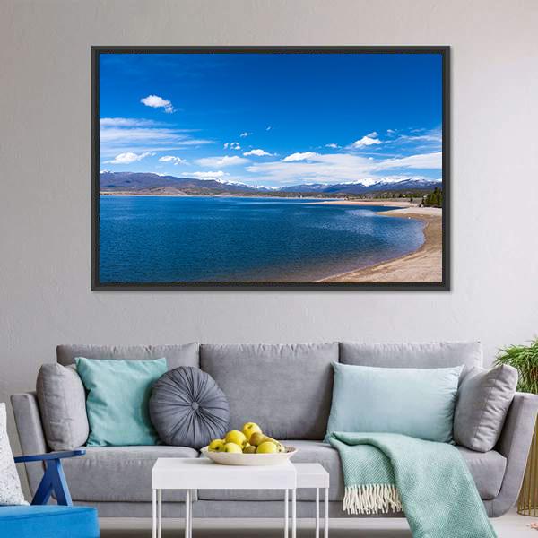 Lake Granby Colorado Canvas Wall Art-3 Horizontal-Gallery Wrap-25" x 16"-Tiaracle