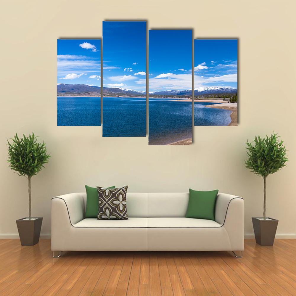 Lake Granby Colorado Canvas Wall Art-4 Pop-Gallery Wrap-50" x 32"-Tiaracle