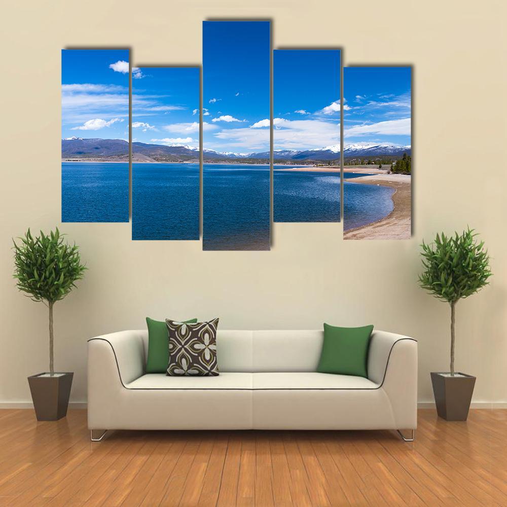 Lake Granby Colorado Canvas Wall Art-5 Pop-Gallery Wrap-47" x 32"-Tiaracle