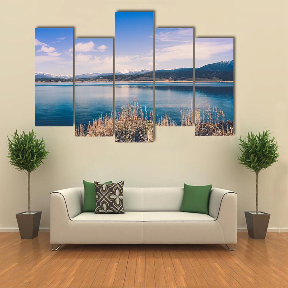 Lake Granby Canvas Wall Art-5 Pop-Gallery Wrap-47" x 32"-Tiaracle