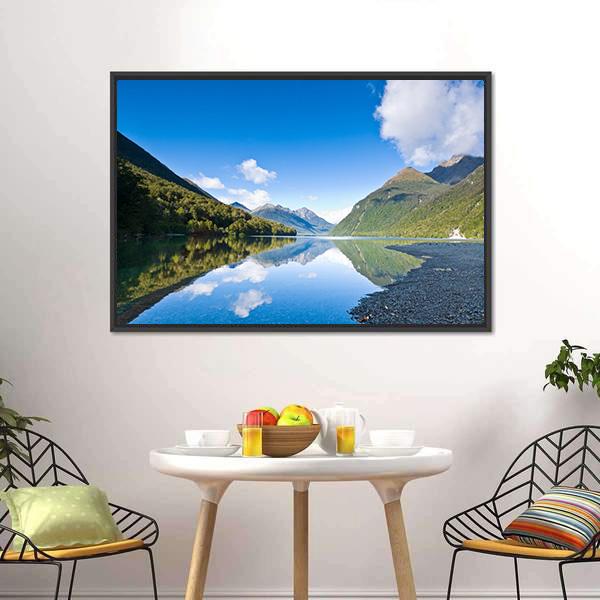 Lake Gunn Canvas Wall Art-3 Horizontal-Gallery Wrap-25" x 16"-Tiaracle