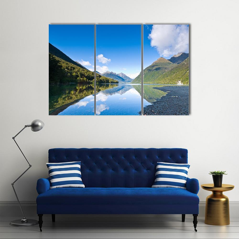 Lake Gunn Canvas Wall Art-3 Horizontal-Gallery Wrap-37" x 24"-Tiaracle