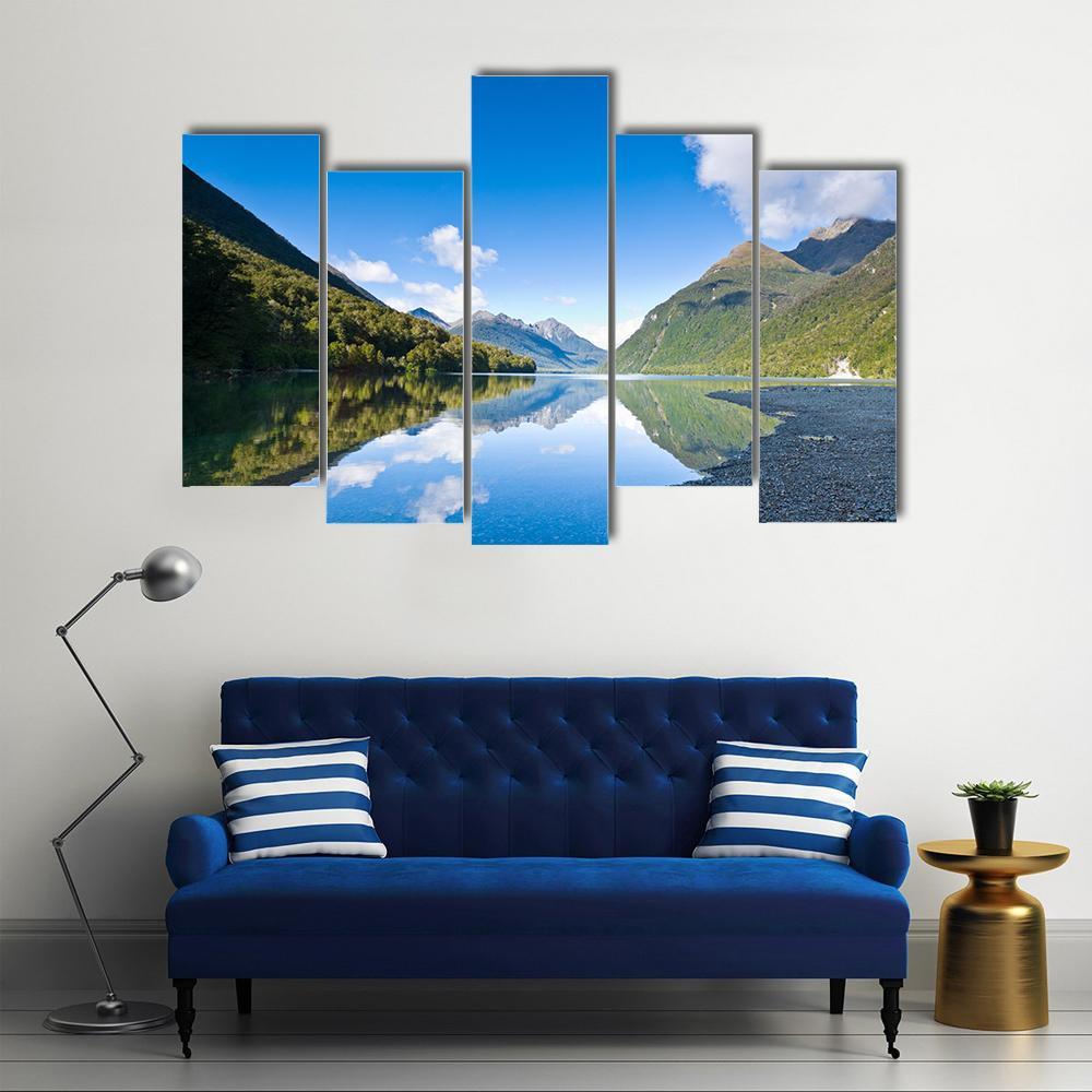Lake Gunn Canvas Wall Art-5 Pop-Gallery Wrap-47" x 32"-Tiaracle