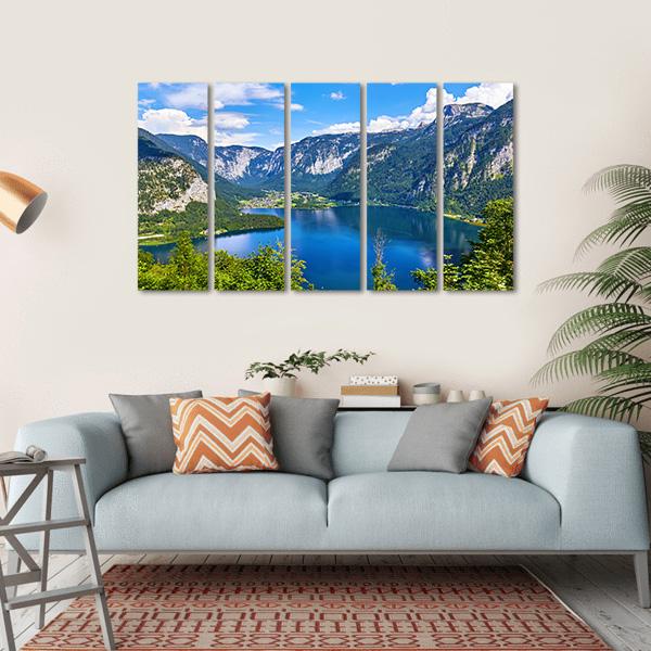 Lake Hallstattersee Canvas Wall Art-5 Horizontal-Gallery Wrap-22" x 12"-Tiaracle