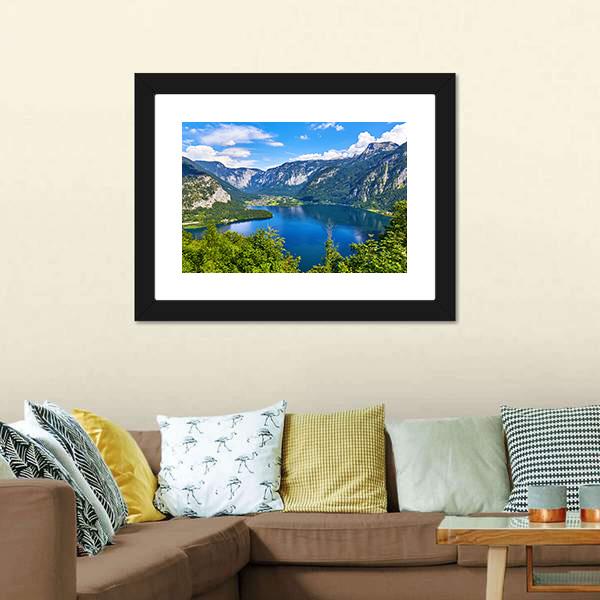 Lake Hallstattersee Canvas Wall Art-5 Horizontal-Gallery Wrap-22" x 12"-Tiaracle