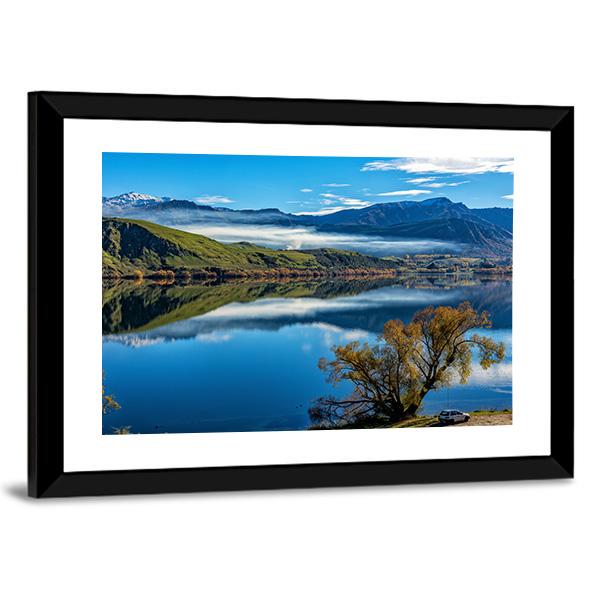 Lake Hayes Canvas Wall Art-3 Horizontal-Gallery Wrap-25" x 16"-Tiaracle