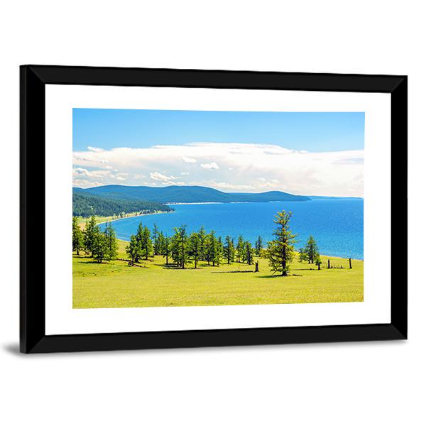 Lake Hovsgol Canvas Wall Art-3 Horizontal-Gallery Wrap-25" x 16"-Tiaracle