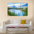 Lake In Alberta Canada Canvas Wall Art-4 Pop-Gallery Wrap-50" x 32"-Tiaracle