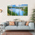 Lake In Alberta Canada Canvas Wall Art-5 Horizontal-Gallery Wrap-22" x 12"-Tiaracle