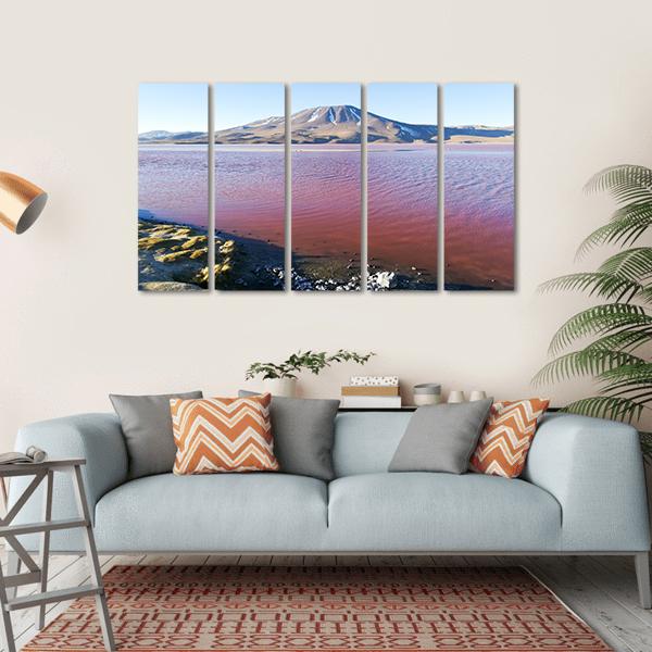 Lake In Bolivia Canvas Wall Art-5 Horizontal-Gallery Wrap-22" x 12"-Tiaracle