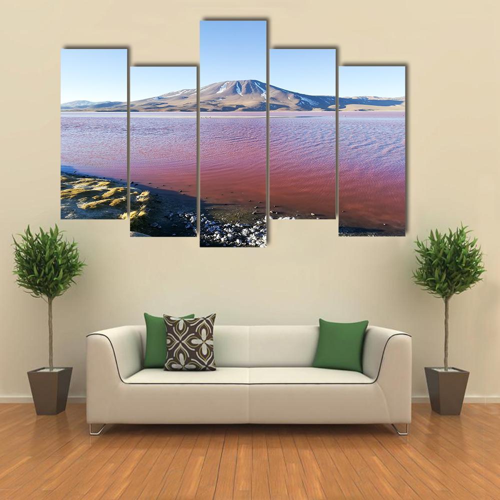 Lake In Bolivia Canvas Wall Art-5 Pop-Gallery Wrap-47" x 32"-Tiaracle