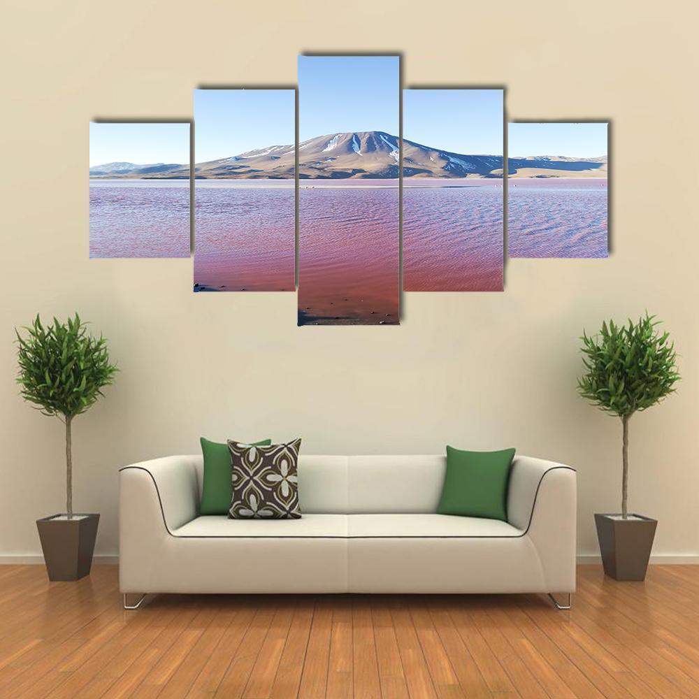 Lake In Bolivia Canvas Wall Art-5 Star-Gallery Wrap-62" x 32"-Tiaracle