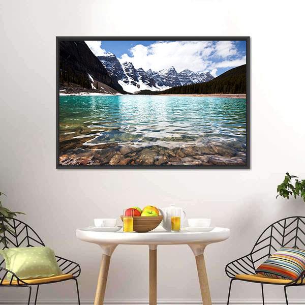 Lake In Canada Canvas Wall Art-5 Horizontal-Gallery Wrap-22" x 12"-Tiaracle