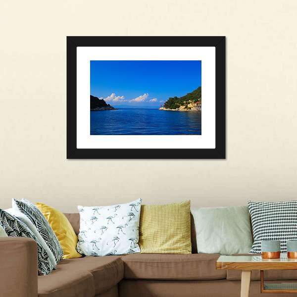 Lake In Croatia Canvas Wall Art-3 Horizontal-Gallery Wrap-25" x 16"-Tiaracle