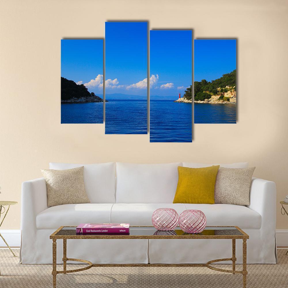 Lake In Croatia Canvas Wall Art-4 Pop-Gallery Wrap-50&quot; x 32&quot;-Tiaracle
