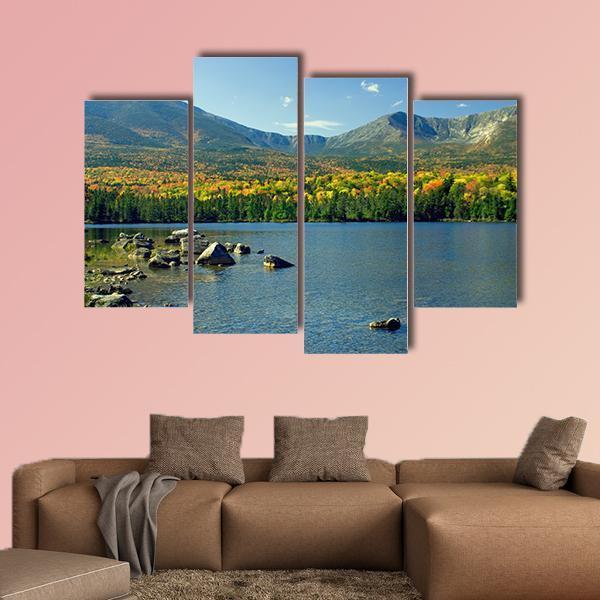 Mt. Katahdin Canvas Wall Art-4 Pop-Gallery Wrap-50" x 32"-Tiaracle