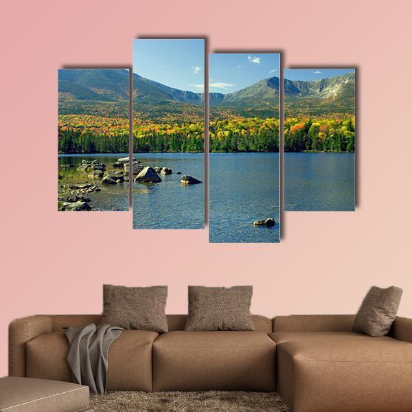 Mt. Katahdin Canvas Wall Art-3 Horizontal-Gallery Wrap-37" x 24"-Tiaracle