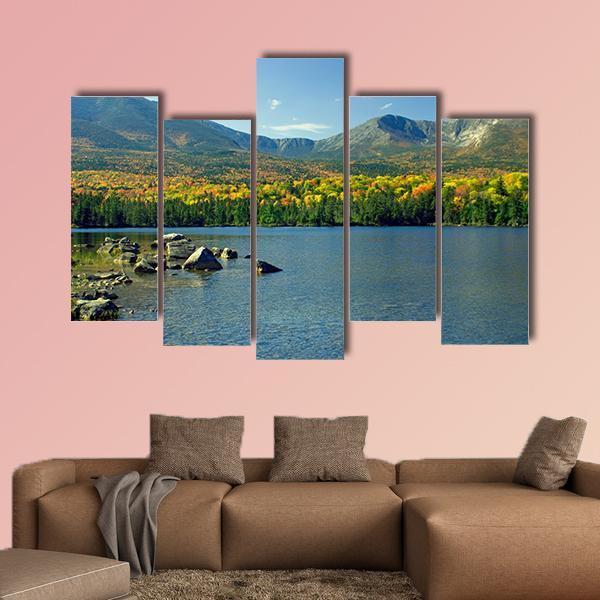 Mt. Katahdin Canvas Wall Art-5 Pop-Gallery Wrap-47" x 32"-Tiaracle