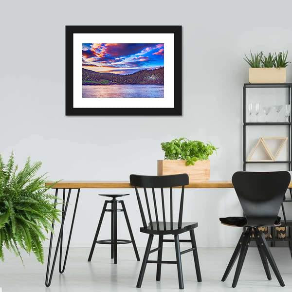 Lake In Georgia Canvas Wall Art-5 Horizontal-Gallery Wrap-22" x 12"-Tiaracle