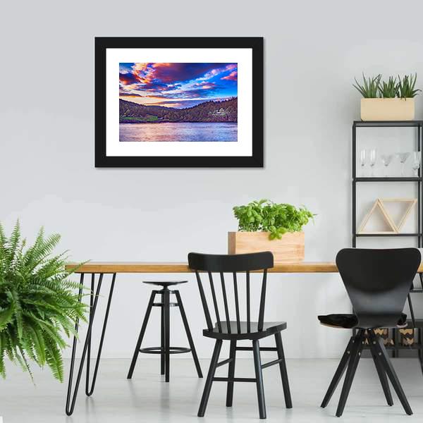 Lake In Georgia Canvas Wall Art-3 Horizontal-Gallery Wrap-25" x 16"-Tiaracle