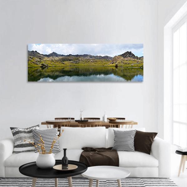 Lake In Kaçkars Panoramic Canvas Wall Art-1 Piece-36" x 12"-Tiaracle