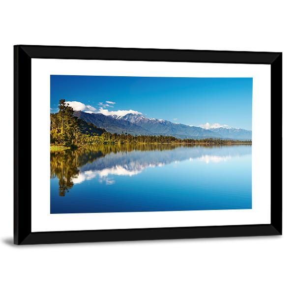 Lake In New Zealand Canvas Wall Art-3 Horizontal-Gallery Wrap-25" x 16"-Tiaracle