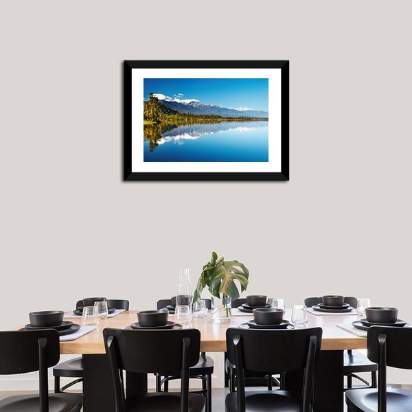 Lake In New Zealand Canvas Wall Art-3 Horizontal-Gallery Wrap-25" x 16"-Tiaracle